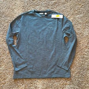 NWT gray Calvin Klein long sleeve shirt size large
